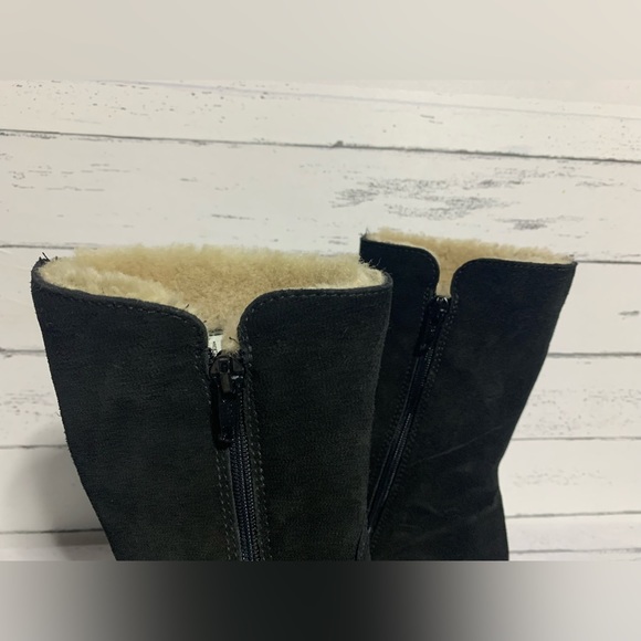 La Canadienne Women’s Size 7 Black Suede Winter Boots Made in Canada - Picture 7 of 12